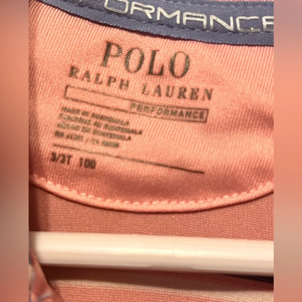 Ralph Lauren Toddler  Pink  Blue Striped Polo Shirt Size 3-3T NWOT - Picture 4 of 6